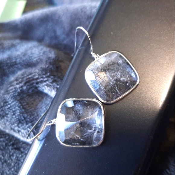 Gorgeous Rutilated Quartz Earrings - Picture 3 of 7